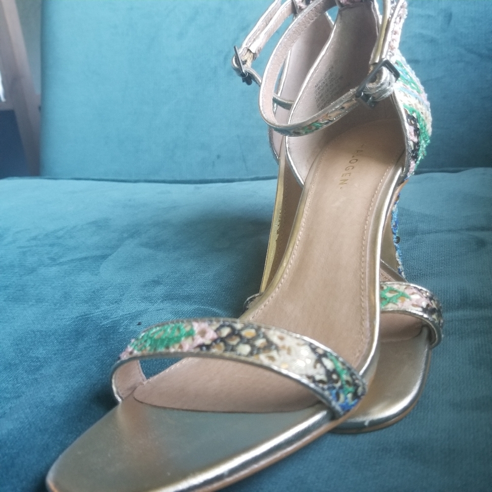 Only worn once multi colored heels